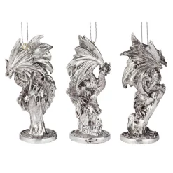 Christmas Tree Decorations Design Toscano 4 In. Three Dragons Of The Amesbury Holiday Gemstone Ornament Set (3-Piece) -Christmas Lights Sales design toscano christmas ornaments qs989557 1f 1000