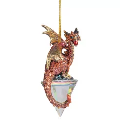 Christmas Tree Decorations Design Toscano 3.5 In. Diamond Dragon Gothic Holiday Ornament (3-Piece) -Christmas Lights Sales design toscano christmas ornaments qs994881 c3 1000