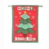 Outdoor Christmas Decorations Evergreen 28 In. X 44 In. Christmas Tree Quilt House Linen Flag -Christmas Lights Sales evergreen christmas flags 13l8780bl 64 1000