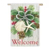 Outdoor Christmas Decorations Evergreen 28 In. X 44 In. Costal Christmas House Sub Suede Flag 1 Outdoor Christmas Decorations Evergreen 28 In. X 44 In. Costal Christmas House Sub Suede Flag -Christmas Lights Sales evergreen christmas flags 13s3529 64 1000
