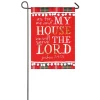Outdoor Christmas Decorations Evergreen 18 In. X 12.5 In. Serve The Lord Garden Linen Flag -Christmas Lights Sales evergreen christmas flags 14l8250 64 1000
