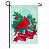 Outdoor Christmas Decorations Evergreen 18 In. X 12.5 In. Heaven And Nature Cardinal Garden Linen Flag -Christmas Lights Sales evergreen christmas flags 14l8668 64 1000