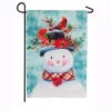Outdoor Christmas Decorations Evergreen 18 In. X 12.5 In. Winter Flora Snowman Garden Organza Flag -Christmas Lights Sales evergreen christmas flags 14o8641 64 1000