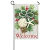 Outdoor Christmas Decorations Evergreen 18 In. X 12.5 In. Costal Christmas Garden Sub Suede Flag -Christmas Lights Sales evergreen christmas flags 14s3529 64 1000