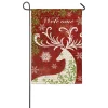 Outdoor Christmas Decorations Evergreen 18 In. X 12.5 In. Christmas Deer Silhouette Garden Sub Suede Flag -Christmas Lights Sales evergreen christmas flags 14s3531 64 1000