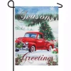 Outdoor Christmas Decorations Evergreen 18 In. X 12.5 In. Christmas Farm Pickup Garden Suede Flag -Christmas Lights Sales evergreen christmas flags 14s8709 64 1000