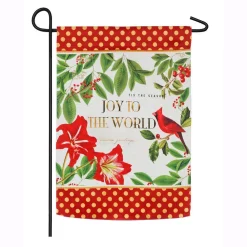 Outdoor Christmas Decorations Evergreen 18 In. X 12.5 In. Christmas Cardinal Garden Suede Flag