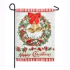 Outdoor Christmas Decorations Evergreen 18 In. X 12.5 In. Happy Christmas Bells Wreath Garden Suede Flag -Christmas Lights Sales evergreen christmas flags 14s8774bl 64 1000