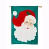 Outdoor Christmas Decorations Evergreen 28 In. X 44 In. Jolly St. Nick House Applique Flag -Christmas Lights Sales evergreen christmas flags 158972 64 1000