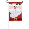 Outdoor Christmas Decorations Evergreen 18 In. X 12.5 In. Santa Claus Garden Applique Flag -Christmas Lights Sales evergreen christmas flags 168848 64 1000
