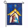 Outdoor Christmas Decorations Evergreen 18 In. X 12.5 In. A Child Is Born Nativity Garden Applique Flag -Christmas Lights Sales evergreen christmas flags 169002 64 1000