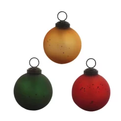 Christmas Tree Decorations Evergreen 2-1/2 In. Round Holiday Classic Christmas Ornaments (12-Pack)