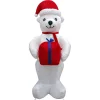 Outdoor Christmas Decorations Fraser Hill Farm 8 Ft. Pre-Lit Plush Polar Bear Christmas Inflatable -Christmas Lights Sales fraser hill farm christmas inflatables fhfinplrbr08 1l 64 1000
