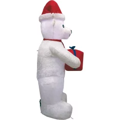 Outdoor Christmas Decorations Fraser Hill Farm 8 Ft. Pre-Lit Plush Polar Bear Christmas Inflatable -Christmas Lights Sales fraser hill farm christmas inflatables fhfinplrbr08 1l c3 1000