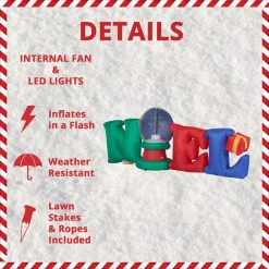 Outdoor Christmas Decorations Fraser Hill Farm 8 Ft. NOEL Snow Globe Christmas Inflatable With Lights -Christmas Lights Sales fraser hill farm christmas inflatables fhfnoel081 l a0 1000
