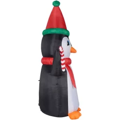 Outdoor Christmas Decorations Fraser Hill Farm 10 Ft. Penguin And Candy Cane Christmas Inflatable With Lights -Christmas Lights Sales fraser hill farm christmas inflatables fhfpengn101 l 4f 1000