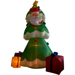 Outdoor Christmas Decorations Fraser Hill Farm 20 Ft. Christmas Tree With Santa And Gifts Inflatable With Lights -Christmas Lights Sales fraser hill farm christmas inflatables fhftree201 l 1d 1000