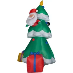 Outdoor Christmas Decorations Fraser Hill Farm 20 Ft. Christmas Tree With Santa And Gifts Inflatable With Lights -Christmas Lights Sales fraser hill farm christmas inflatables fhftree201 l 66 1000
