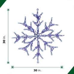 Christmas Lights Fraser Hill Farm 2.5 Ft. 100-Light LED Blue Snowflake Novelty Light -Christmas Lights Sales fraser hill farm christmas novelty lights ffchled030 str0 bl 4f 1000