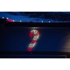 Christmas Lights Fraser Hill Farm 3 Ft. 90-Light LED Red And White Candy Cane Novelty Light -Christmas Lights Sales fraser hill farm christmas novelty lights ffchled036 cc0 rd wt 44 1000