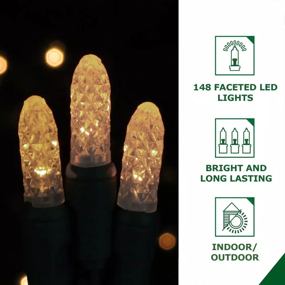 Christmas Lights Fraser Hill Farm 4 Ft. 148-Light Gold And White Bethlehem Star Novelty Light 5 Christmas Lights Fraser Hill Farm 4 Ft. 148-Light Gold And White Bethlehem Star Novelty Light - Image 3