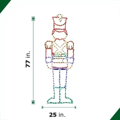 Christmas Lights Fraser Hill Farm 6 Ft. 272-Light Multi-Color Toy Soldier Novelty Light -Christmas Lights Sales fraser hill farm christmas novelty lights ffchled077 sol0 mlt 1f 1000