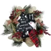 Christmas Greenery Fraser Hill Farm 20 In. Artificial Christmas Wreath With Snowman, Pinecones, Berries -Christmas Lights Sales fraser hill farm christmas wreaths ff020chwr001 0mlt 64 1000