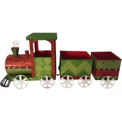 Christmas Greenery Fraser Hill Farm 24 In. Artificial Christmas Wreath With Train, Sleigh, Gift Box, Lighted HO HO HO & Let It Snow And Bejeweled Ornaments -Christmas Lights Sales fraser hill farm christmas wreaths ffchdec005 bright 1d 1000