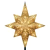 Christmas Tree Decorations GE Holiday Classics 11 In. 16-Light Gold Glittered Bethlehem Star Tree Top -Christmas Lights Sales ge christmas tree toppers 71075hd 64 1000