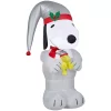 Outdoor Christmas Decorations Gemmy 3.5 Ft. Airblown-Snoopy Holding Woodstock Platinum Accents-SM-Peanuts 2 Outdoor Christmas Decorations Gemmy 3.5 Ft. Airblown-Snoopy Holding Woodstock Platinum Accents-SM-Peanuts -Christmas Lights Sales gemmy christmas inflatables g 118001 64 1000