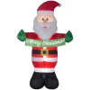 Outdoor Christmas Decorations Gemmy 5 Ft. W X 8 Ft. H Inflatable Animated Santa With Banner Merry Christmas -Christmas Lights Sales gemmy christmas inflatables g 85462 64 1000