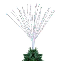 Christmas Tree Decorations Gerson 22 In. X 15 In. H Electric Wire Starburst Color Changing Tree Topper