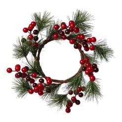 Indoor Christmas Decorations Glitzhome 19.29 In. H Wooden/Metal Led Pillar Lantern With 3 Changeable Candle Rings Spring/Fall/Christmas -Christmas Lights Sales glitzhome christmas candles holders 2009000001 76 1000