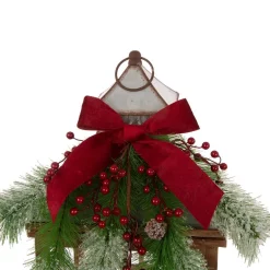 Indoor Christmas Decorations Glitzhome Brown Christmas Farmhouse Wood/Metal Lanterns (Set Of 2) 14 Indoor Christmas Decorations Glitzhome Brown Christmas Farmhouse Wood/Metal Lanterns (Set Of 2) -Christmas Lights Sales glitzhome christmas candles holders gh1107203555 1f 1000