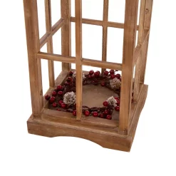 Indoor Christmas Decorations Glitzhome Brown Christmas Farmhouse Wood/Metal Lanterns (Set Of 2) 15 Indoor Christmas Decorations Glitzhome Brown Christmas Farmhouse Wood/Metal Lanterns (Set Of 2) -Christmas Lights Sales glitzhome christmas candles holders gh1107203555 44 1000