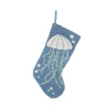 Indoor Christmas Decorations Glitzhome 19 In. L Hooked Stocking, 3D Jellyfish -Christmas Lights Sales glitzhome christmas stockings 1113002343 64 1000