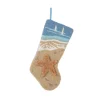 Indoor Christmas Decorations Glitzhome 19 In. L Hooked Stocking, 3D Starfish -Christmas Lights Sales glitzhome christmas stockings 1113002344 64 1000
