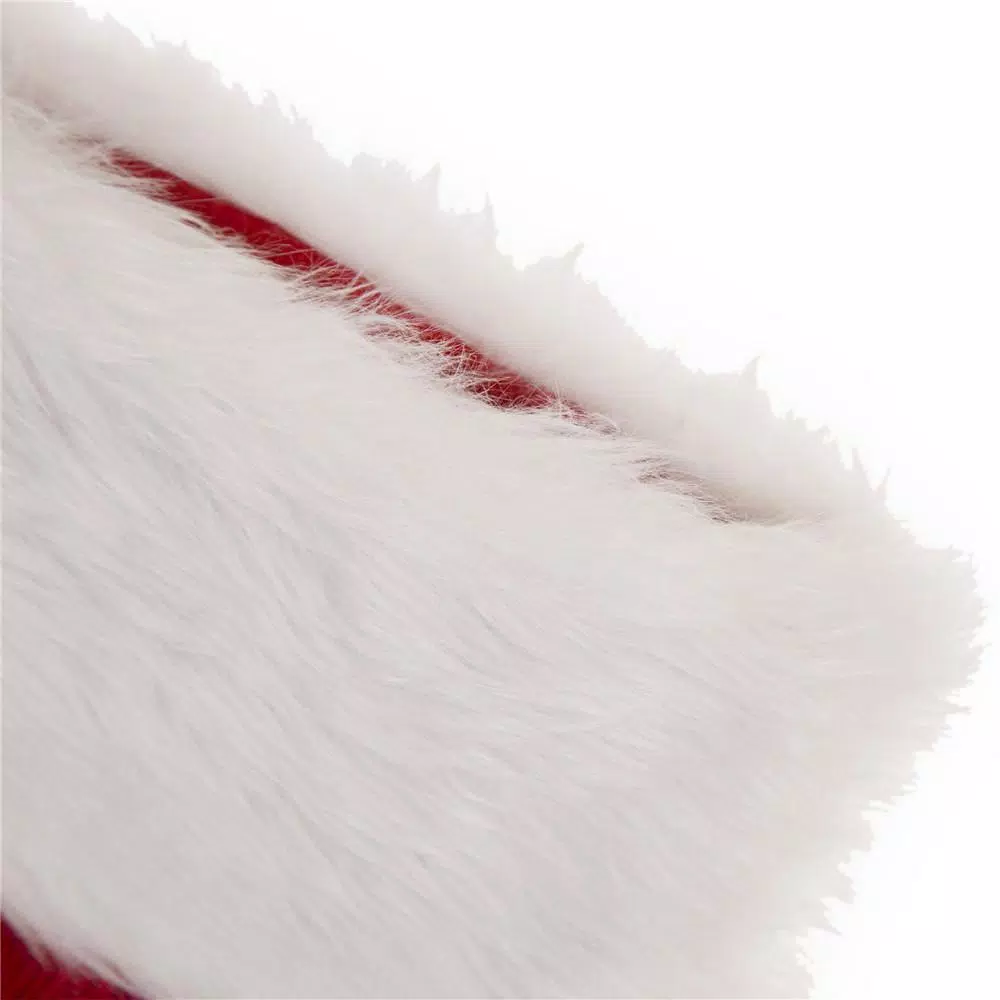 Indoor Christmas Decorations Glitzhome 20 In. L Knitted Stocking With Faux Fur Cuff 6 Indoor Christmas Decorations Glitzhome 20 In. L Knitted Stocking With Faux Fur Cuff - Image 4