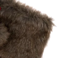 Indoor Christmas Decorations Glitzhome 21 In. H Black/Red Polyester Fur Buffalo Plaid Christmas Stocking -Christmas Lights Sales glitzhome christmas stockings 1113202573 1f 1000