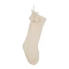 Indoor Christmas Decorations Glitzhome 24 In.H Knitted Polyester Christmas Stocking With Pom Ball-White -Christmas Lights Sales glitzhome christmas stockings 1113202580 64 1000
