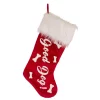 Indoor Christmas Decorations Glitzhome 22 In. L Velvet Christmas Stocking With Plush Cuff- Good Dog -Christmas Lights Sales glitzhome christmas stockings 1113203057 64 1000