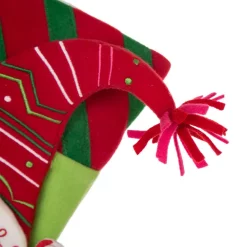 Indoor Christmas Decorations Glitzhome 21 In. L 3D Felt Christmas Stocking – Santa -Christmas Lights Sales glitzhome christmas stockings 1113203063 c3 1000