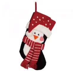 Indoor Christmas Decorations Glitzhome 19 In. H Acrylic/Polyester 3D Hooked Penguin And Reindeer Stocking (Set Of 2) -Christmas Lights Sales glitzhome christmas stockings 2004700015 4f 1000