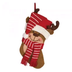 Indoor Christmas Decorations Glitzhome 19 In. H Acrylic/Polyester 3D Hooked Penguin And Reindeer Stocking (Set Of 2) -Christmas Lights Sales glitzhome christmas stockings 2004700015 c3 1000