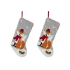 Indoor Christmas Decorations Glitzhome 19 In. Polyester Fox Hooked Stocking (2-Pack) -Christmas Lights Sales glitzhome christmas stockings 2004700038 64 1000
