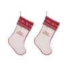 Indoor Christmas Decorations Glitzhome 21 In. White Fleece Polyester Christmas Decoration Stocking (2-Pack) -Christmas Lights Sales glitzhome christmas stockings 2004700043 64 1000