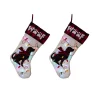 Indoor Christmas Decorations Glitzhome 21 In. Polyester LED Embroidered Linen Christmas Dog Stocking (2-Pack) -Christmas Lights Sales glitzhome christmas stockings 2004700050 64 1000