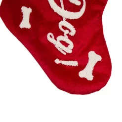 Indoor Christmas Decorations Glitzhome 21 In. H Polyester Velvet Christmas Stocking With Plush Cuff- Good Dog (2-Pack) -Christmas Lights Sales glitzhome christmas stockings 2004700061 44 1000