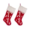 Indoor Christmas Decorations Glitzhome 21 In. H Polyester Velvet Christmas Stocking With Plush Cuff- Good Dog (2-Pack) -Christmas Lights Sales glitzhome christmas stockings 2004700061 64 1000