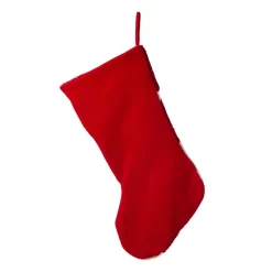 Indoor Christmas Decorations Glitzhome 21.00 In. H Acrylic/PolyesterPoinsettia Hooked Stocking -Christmas Lights Sales glitzhome christmas stockings 2004700081 1f 1000
